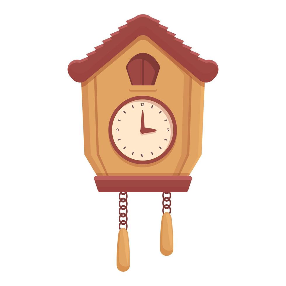 Switzerland Cuckoo Clock icon cartoon vector. Old watch vector