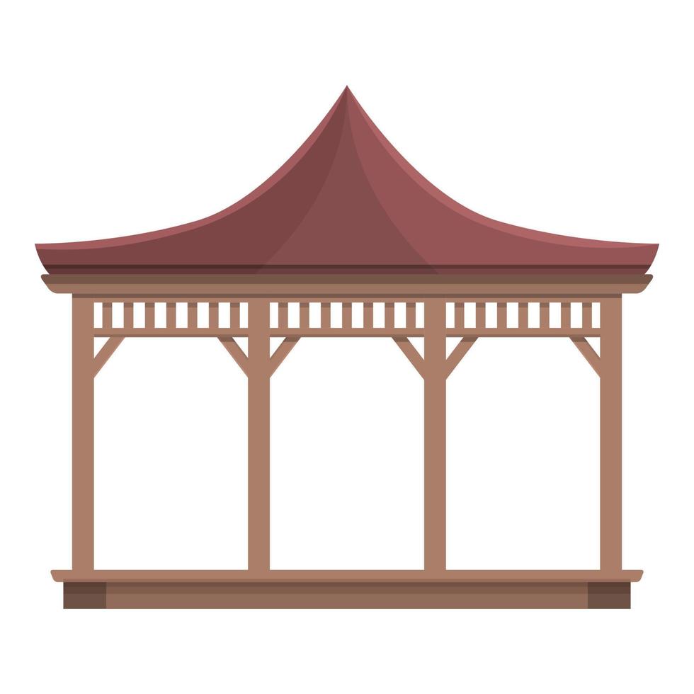 vector de dibujos animados de icono de pérgola de boda. mirador de la casa