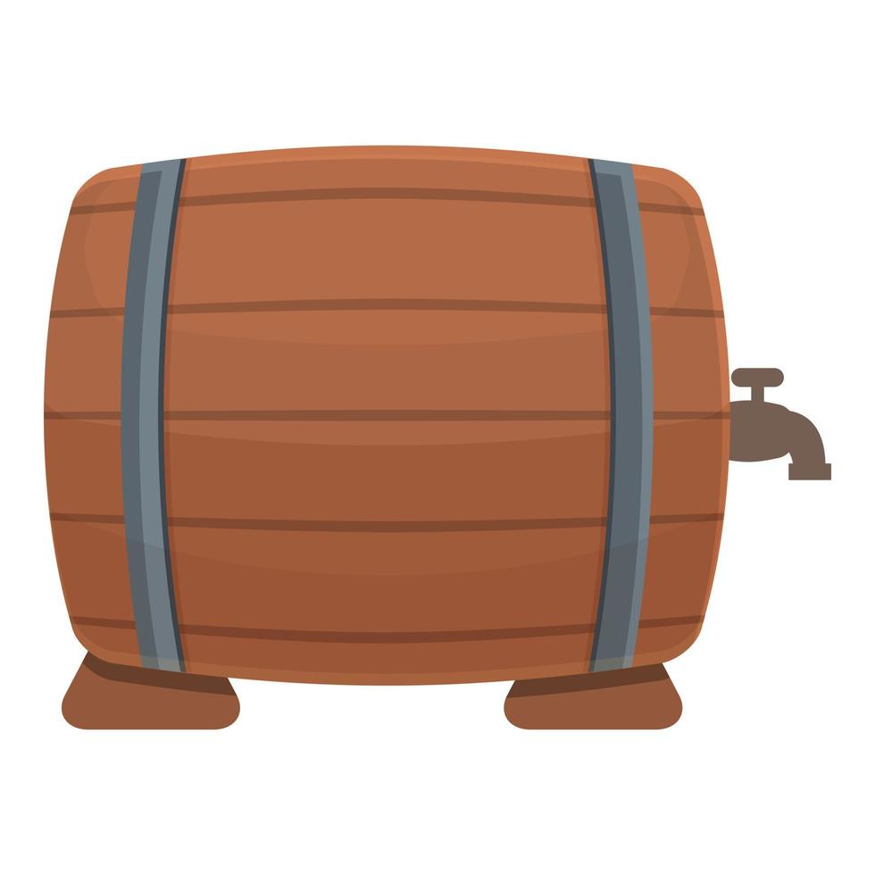 Store wine barrel icon cartoon vector. Cellar winery vector