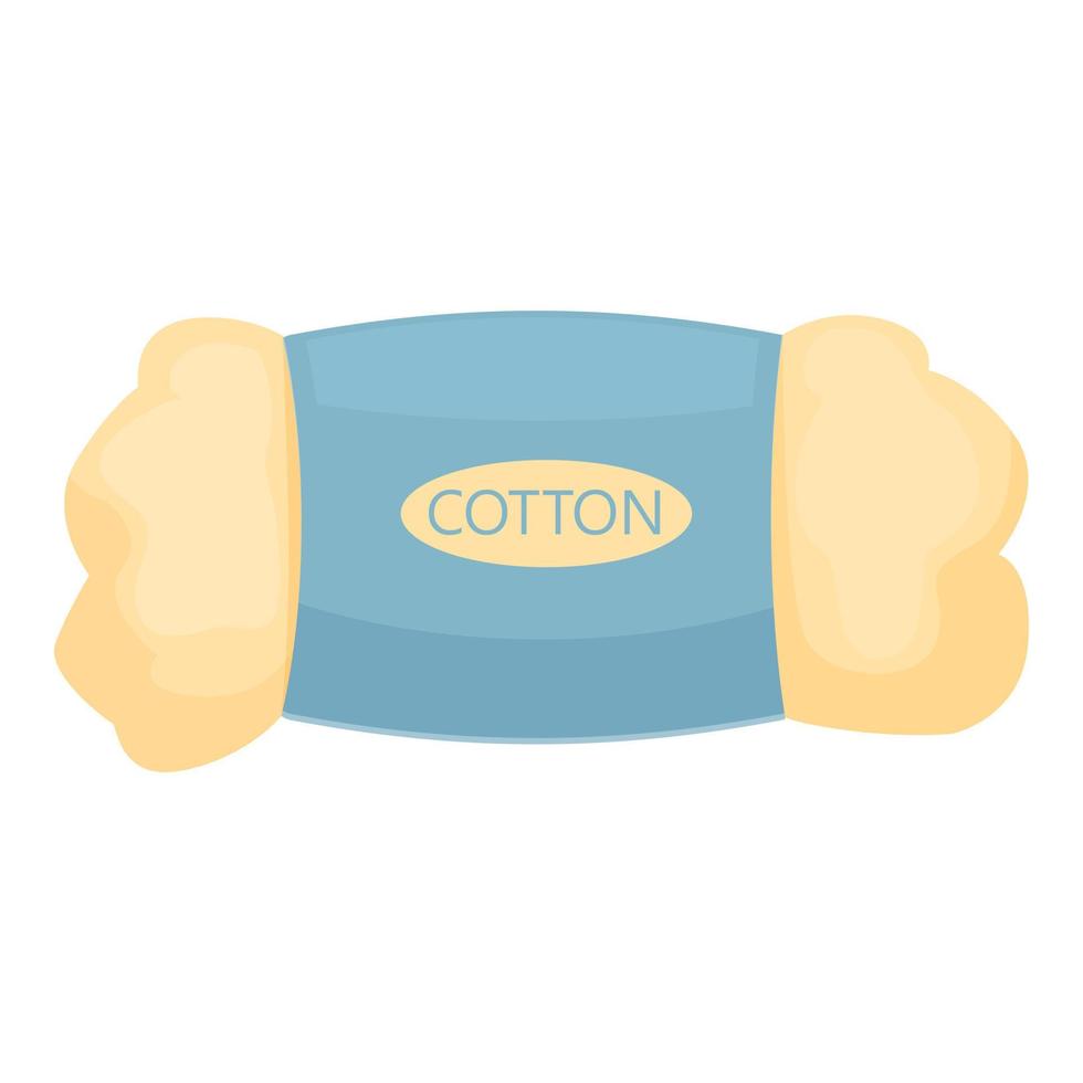 vector de dibujos animados de icono de paquete de algodón. piel limpia