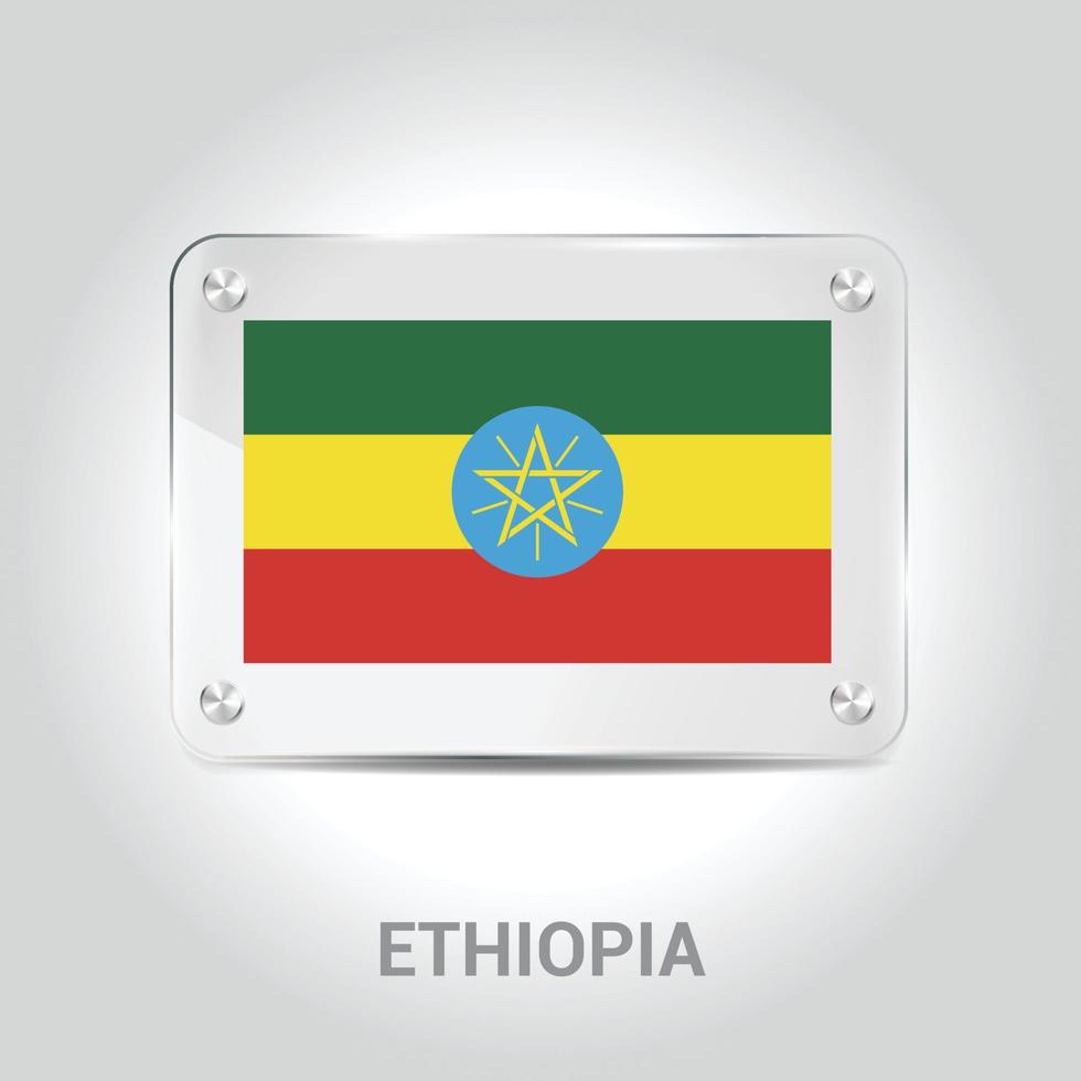 Ethiopia stamp design vector