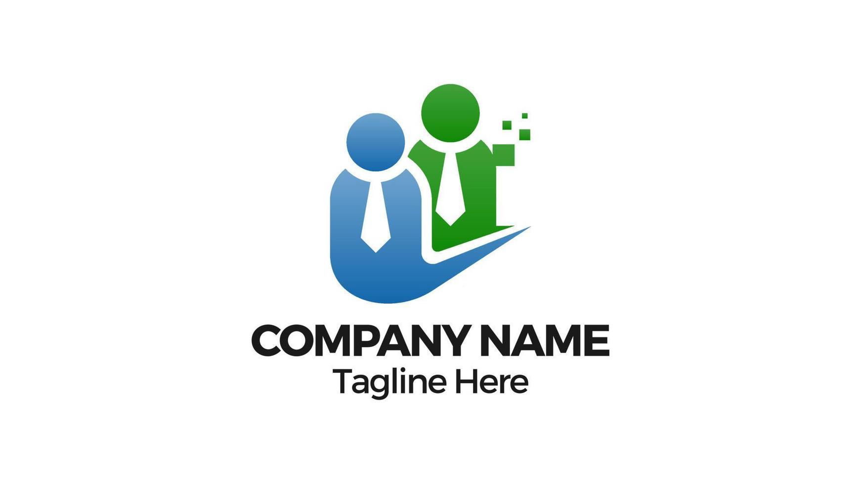 People logo. Human vector logo template. fit for business, community, teamwork, social, and non-profit logo.