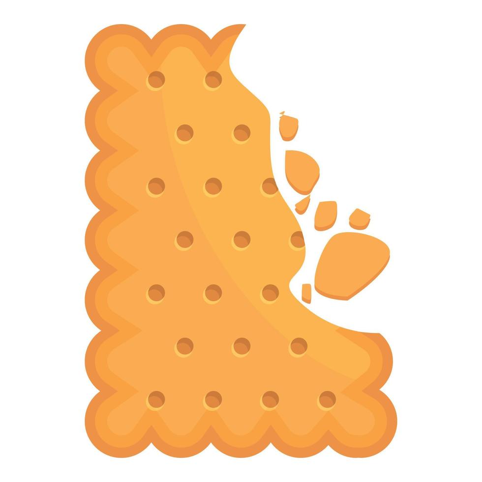 Cracker icon cartoon vector. Cookie food vector