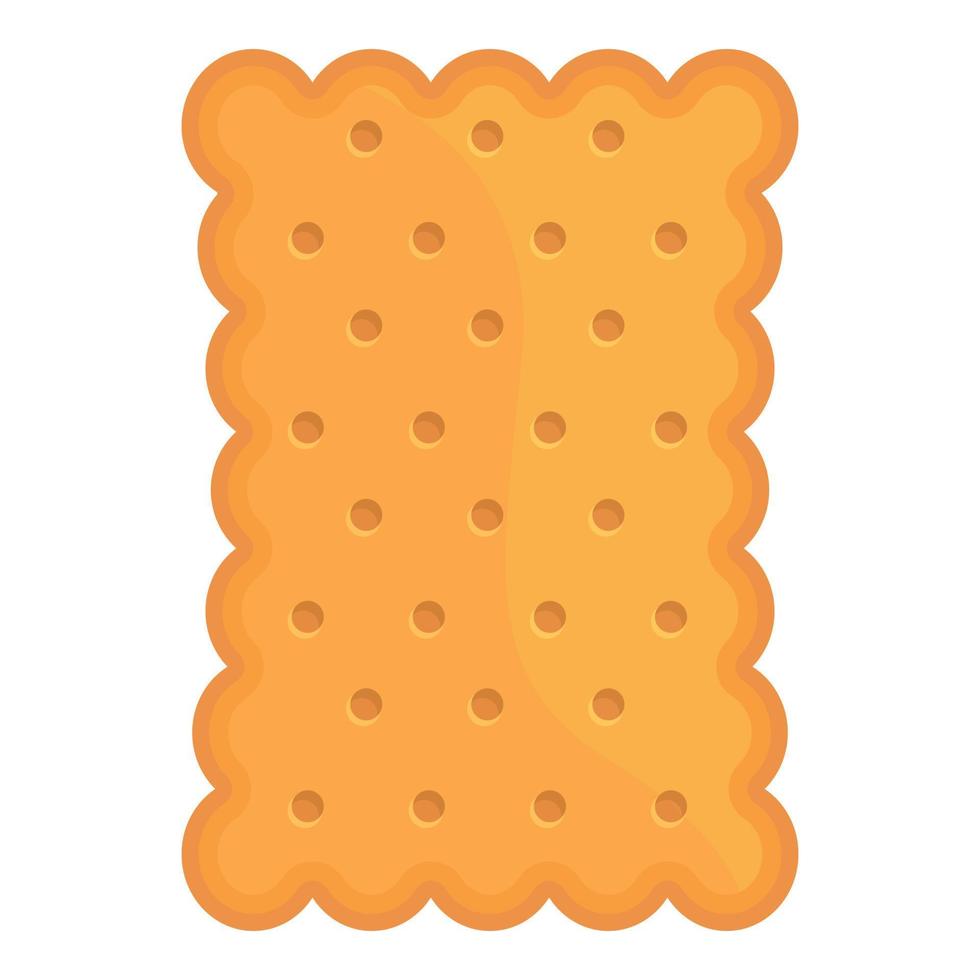 Cracker icon cartoon vector. Cookie food vector