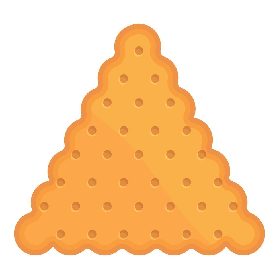 Pyramid cracker icon cartoon vector. Food cake vector