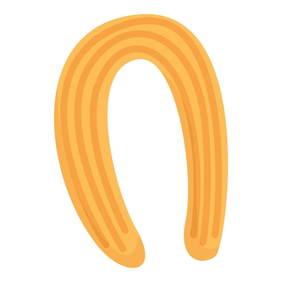 Cake churro icon cartoon vector. Chocolate pastry vector