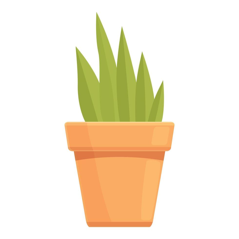 Room plant pot icon cartoon vector. Summer garden vector