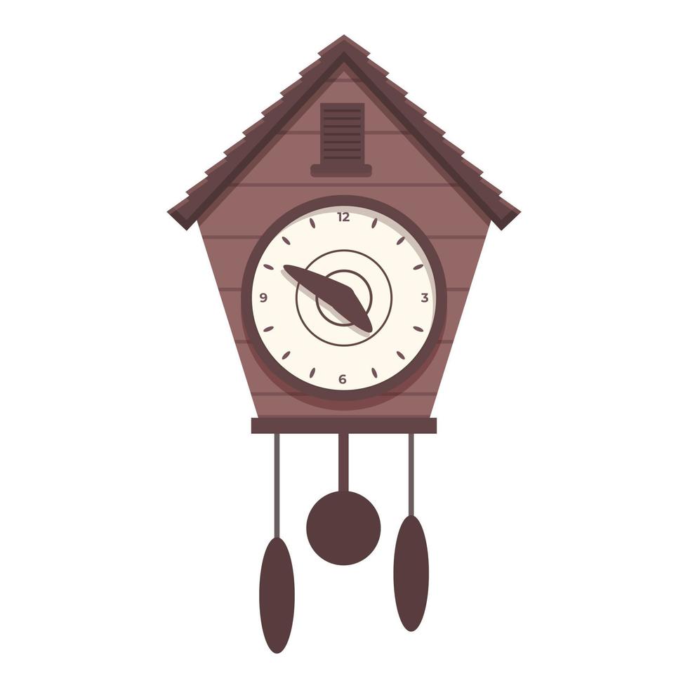 Wall Cuckoo Clock icon cartoon vector. Old time vector