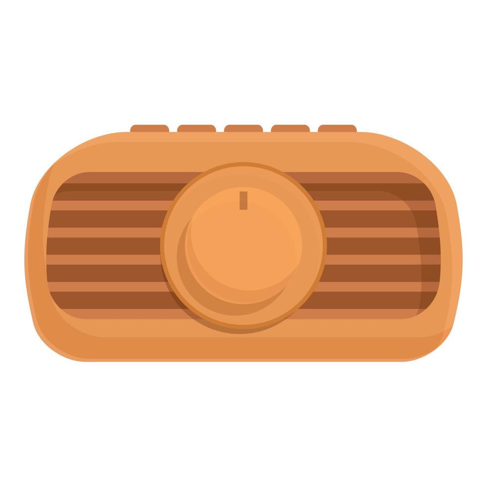 vector de dibujos animados de icono de tecnología de radio analógica. viejo retro