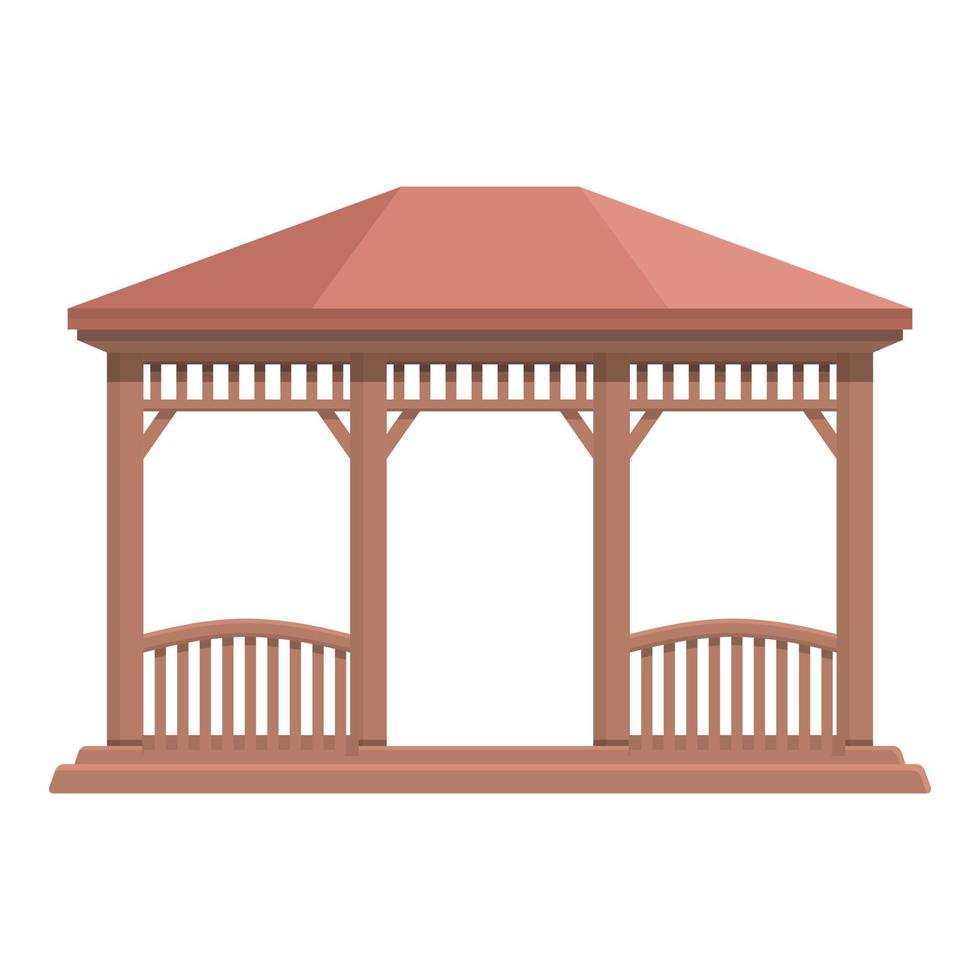 vector de dibujos animados de icono de pérgola de naturaleza. casa de bodas