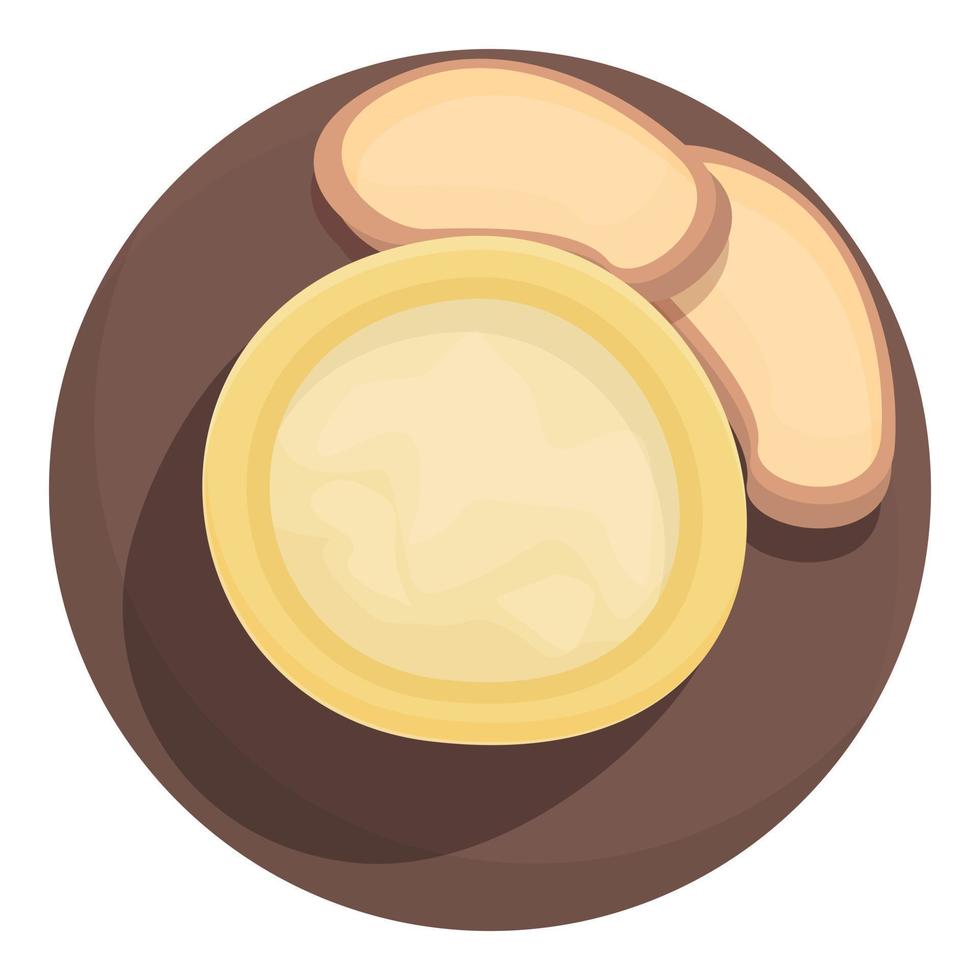 Sauce soup icon cartoon vector. Fried meal vector