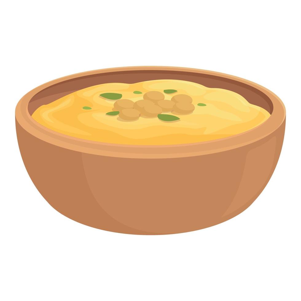 Hummus falafel icon cartoon vector. Pita bread vector