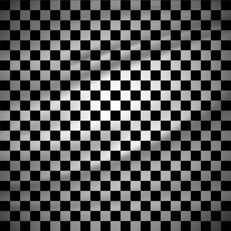 Black White square design background vector. Chess board background vector