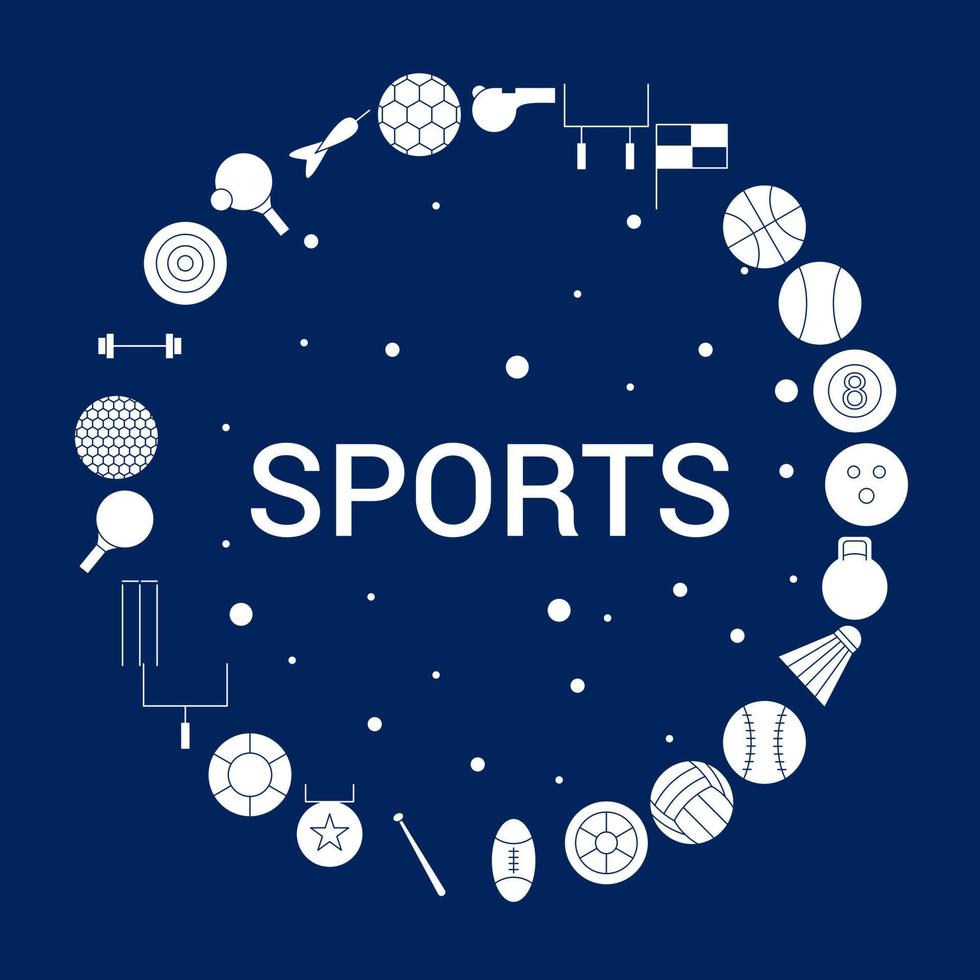 Creative Sports icon Background vector