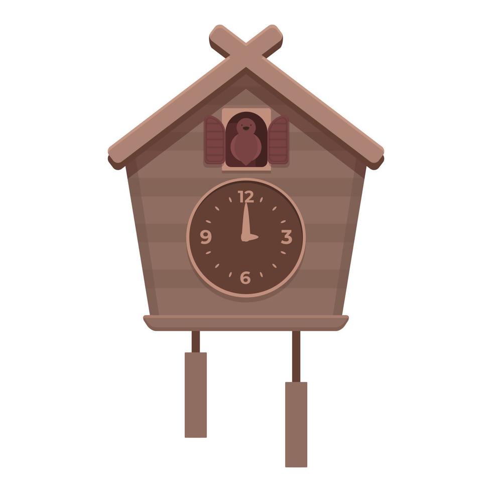 Cuckoo Clock icon cartoon vector. Old watch vector