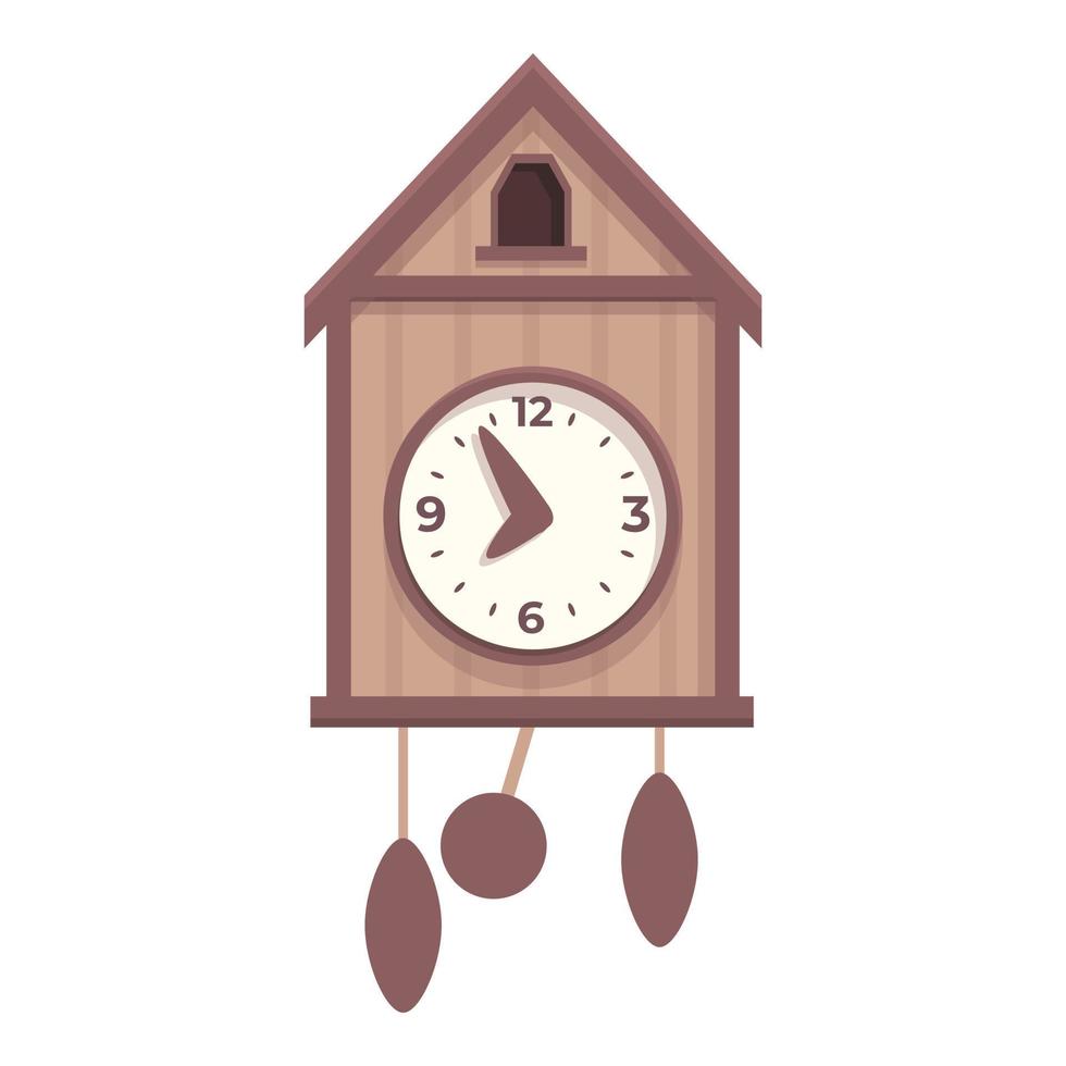 Cuckoo watch icon cartoon vector. Old clock vector