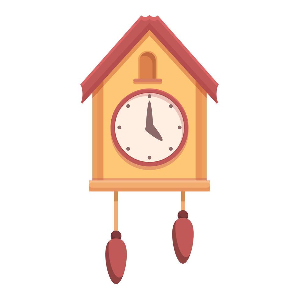 History Cuckoo Clock icon cartoon vector. Old watch vector