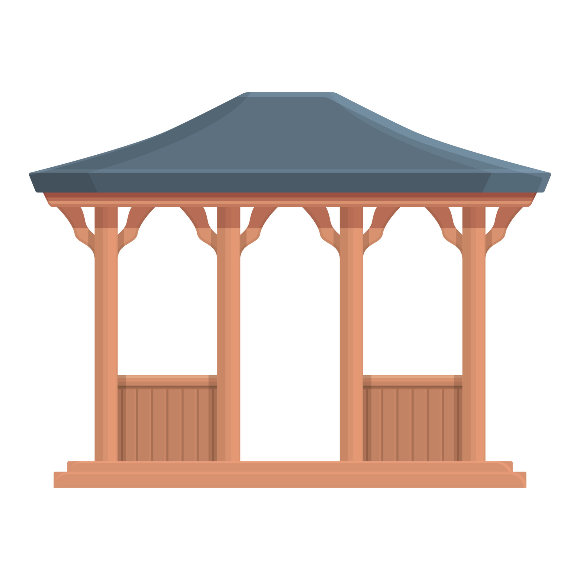 vector de dibujos animados de icono de pabellón. casa pérgola 14293432 ...