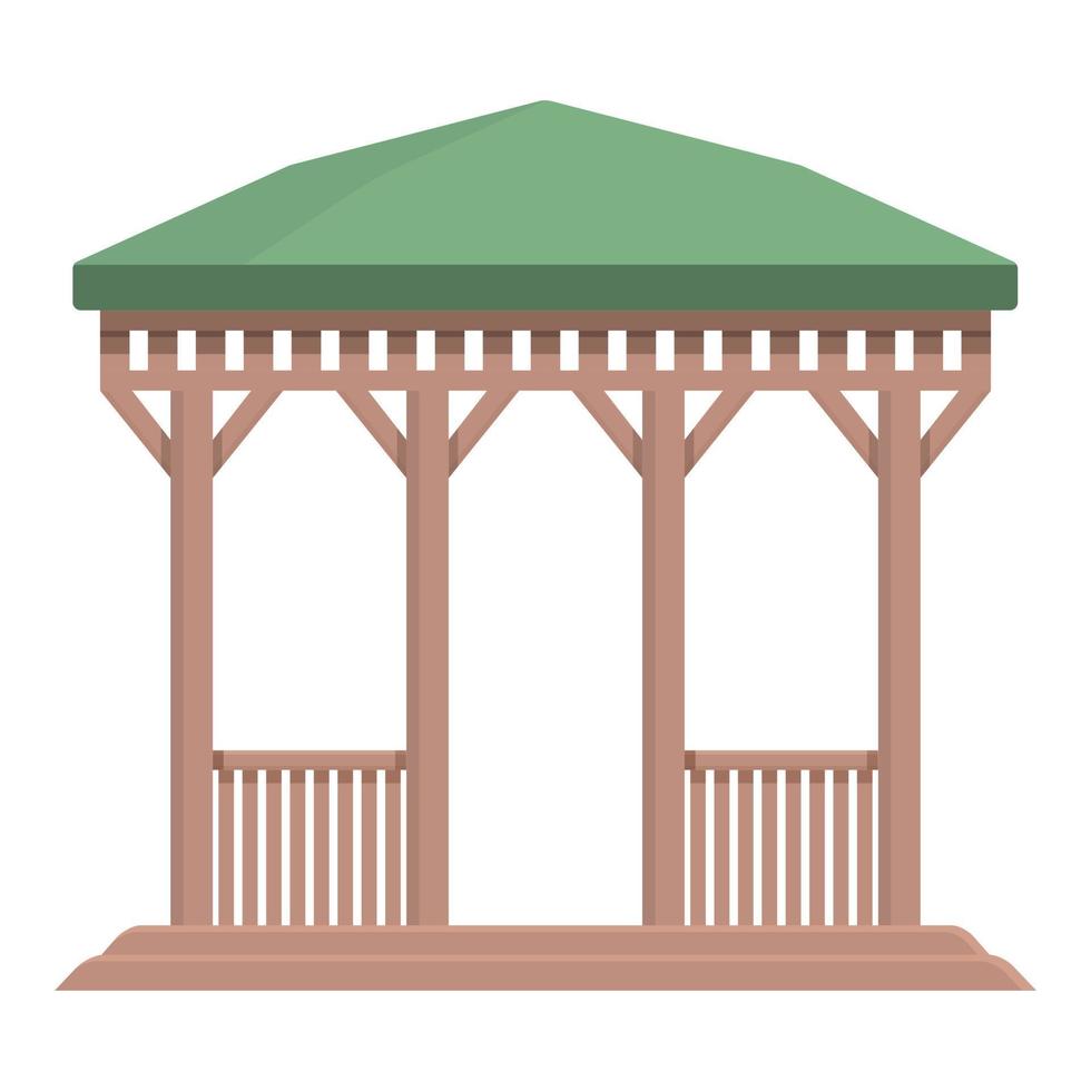 Gazebo icon cartoon vector. House pergola vector