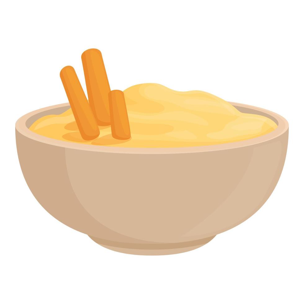 icono de comida hummus vector de dibujos animados. placa de oliva