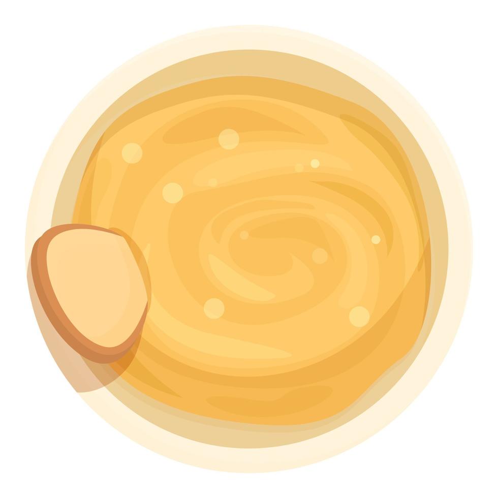 icono de patata humus vector de dibujos animados. pan de pita