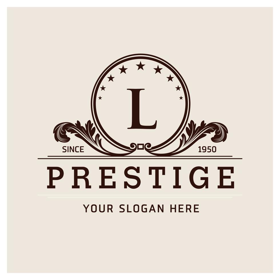 Alphabetical logo design and typography vector