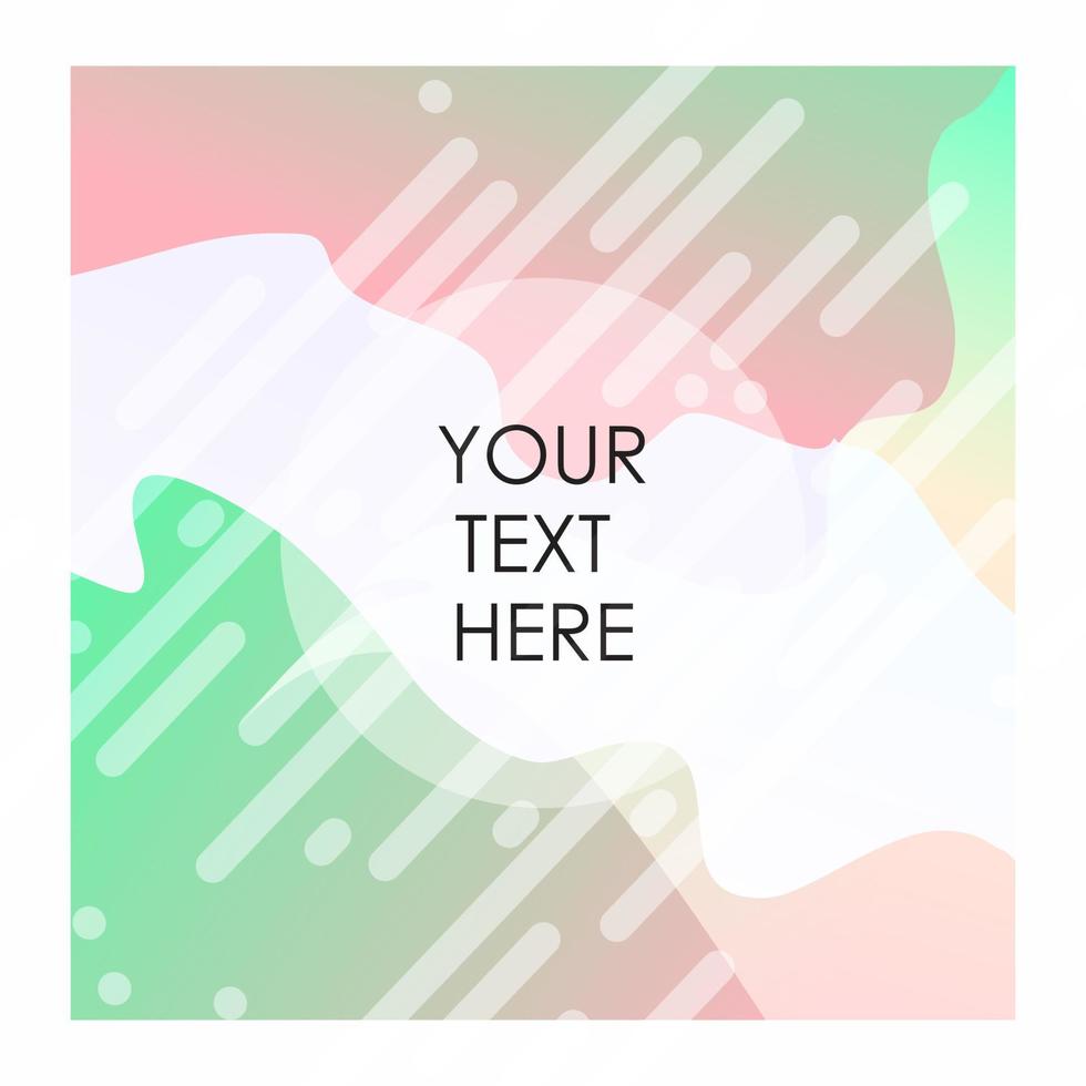 Colorful background with typography vector