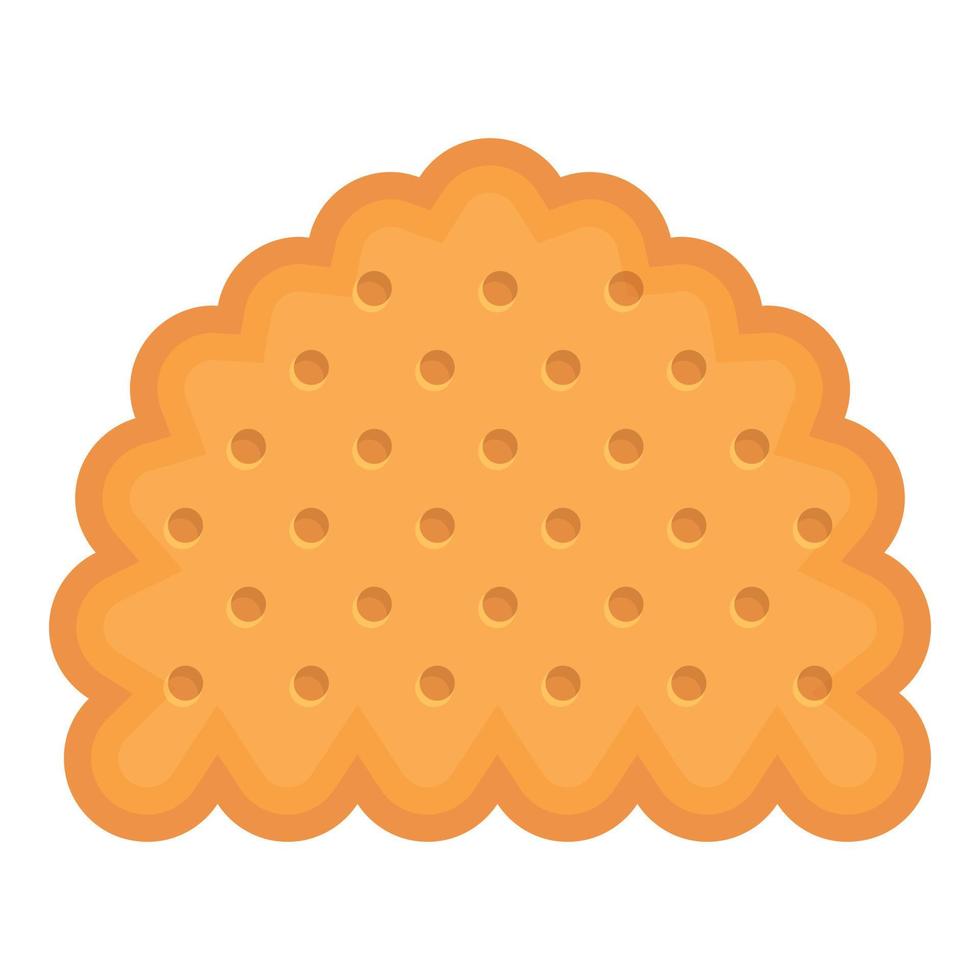 vector de dibujos animados de icono de bocadillo de mantequilla. comida de galleta