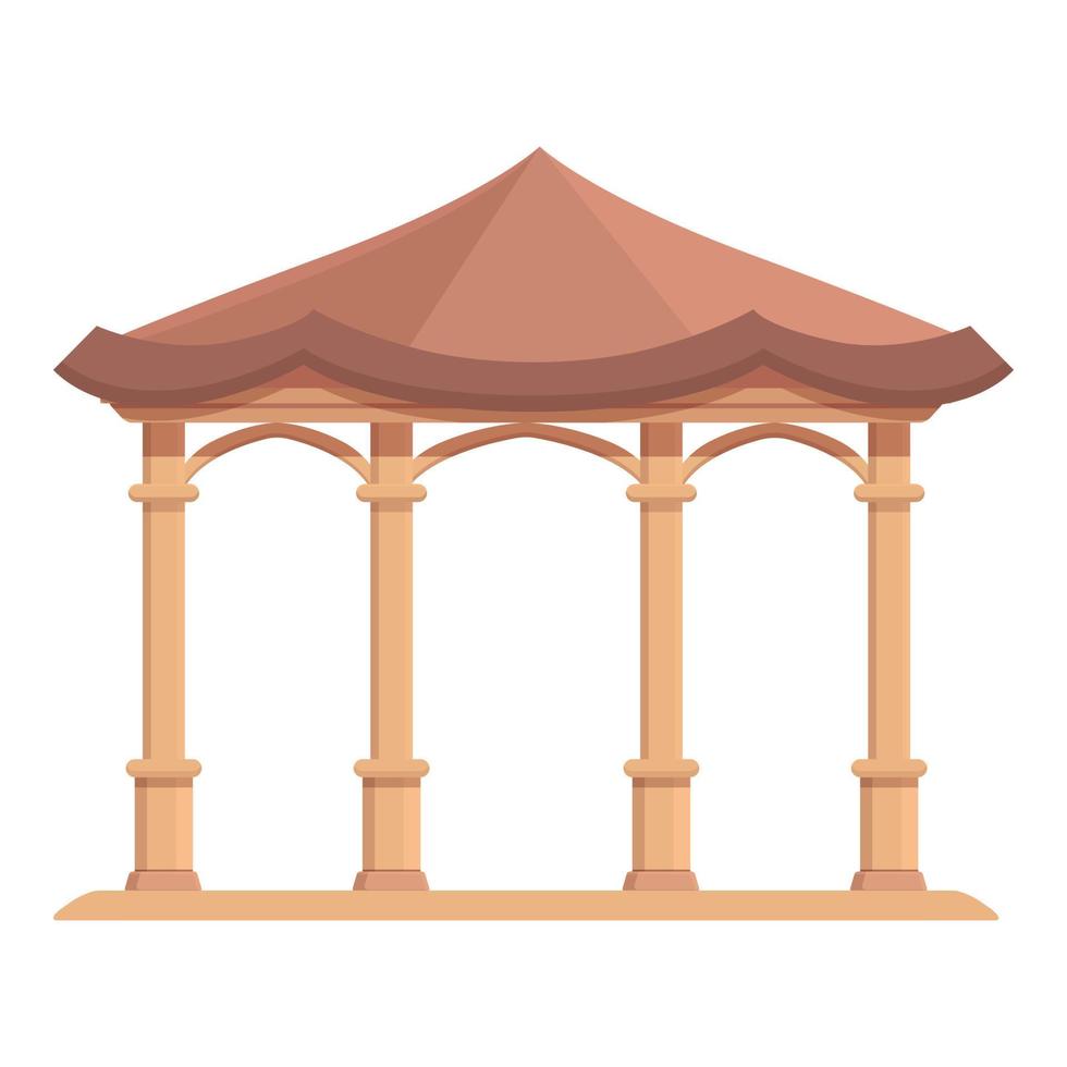 Pergola pavilion icon cartoon vector. Wedding house vector