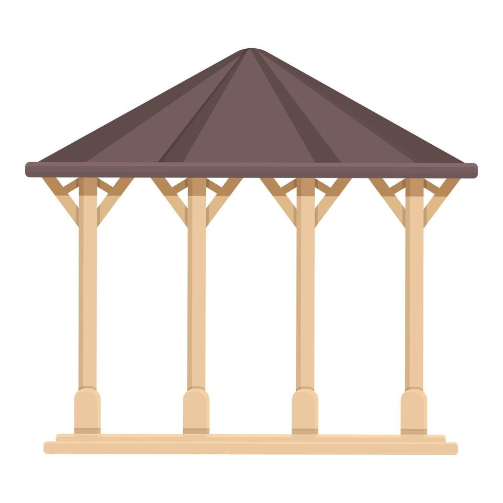 Spring shelter icon cartoon vector. Park building vector