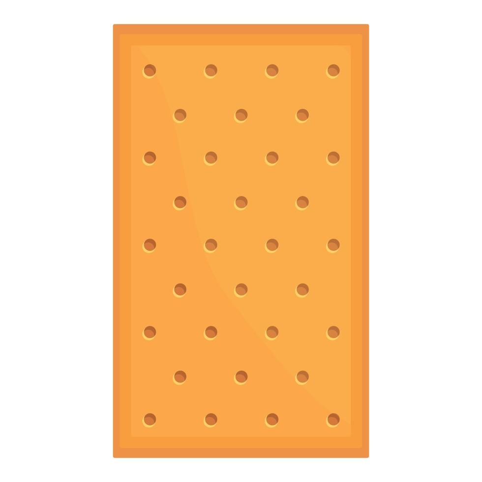 Cracker snack icon cartoon vector. Cookie food vector