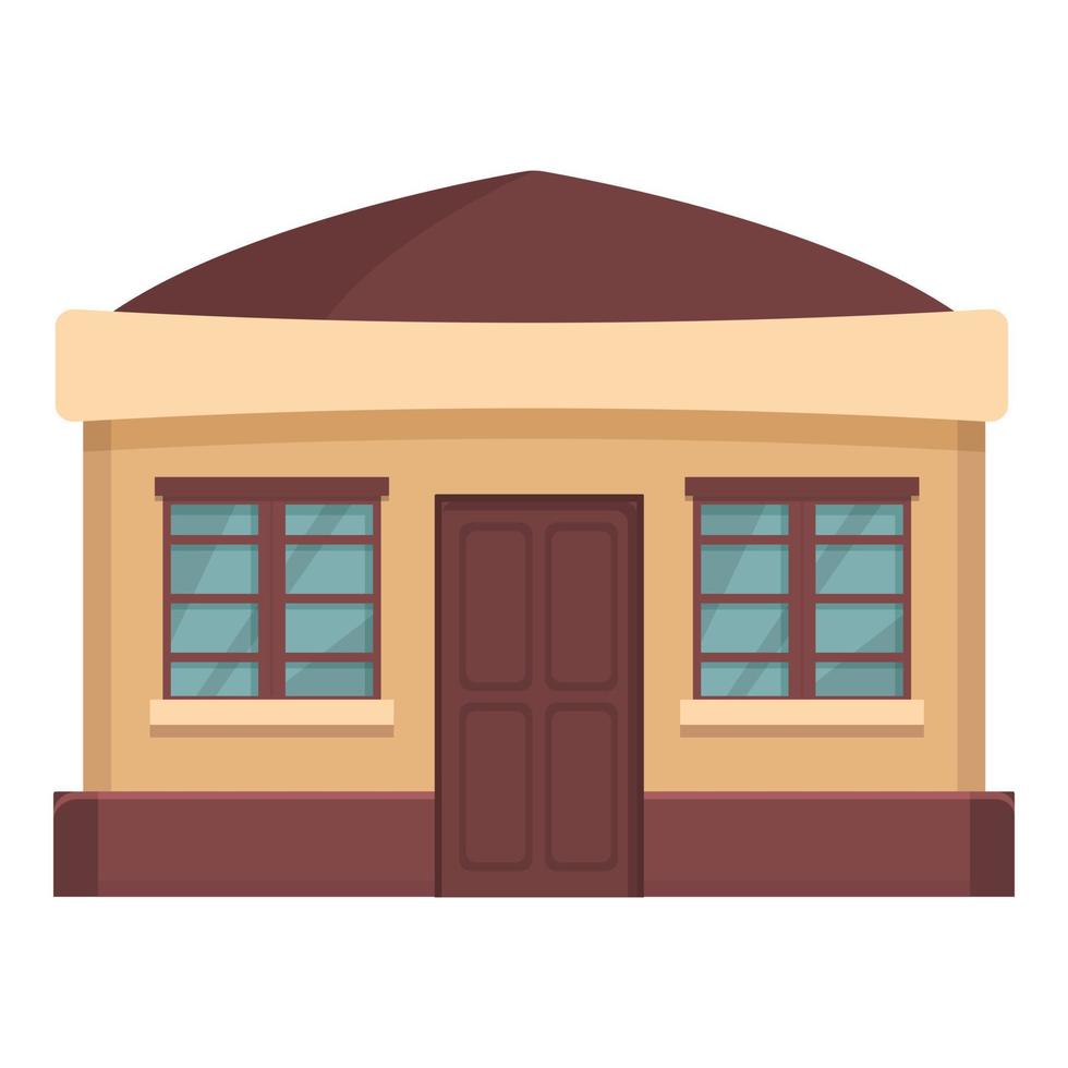 Street coffee house icon cartoon vector. Park market vector