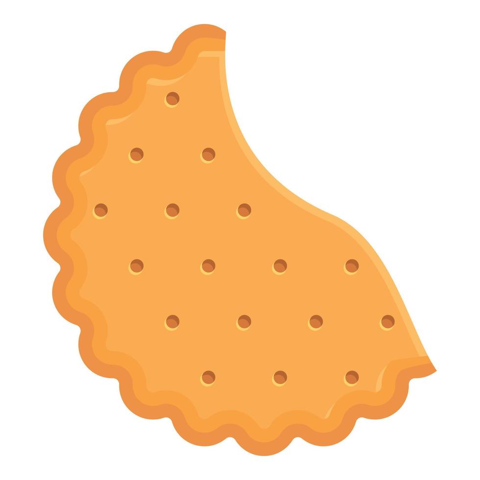 vector de dibujos animados de icono de galleta de comida. bocadillo de azúcar