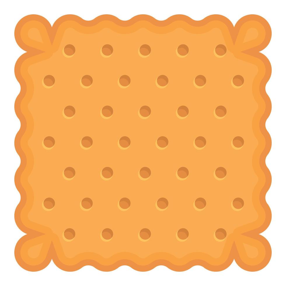 Biscuit icon cartoon vector. Cookie food vector