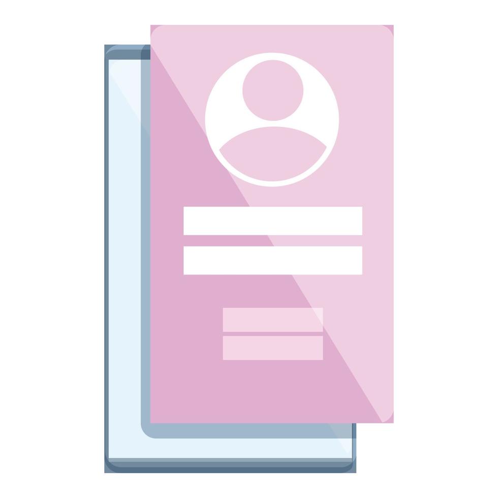 Register password icon cartoon vector. Online form vector