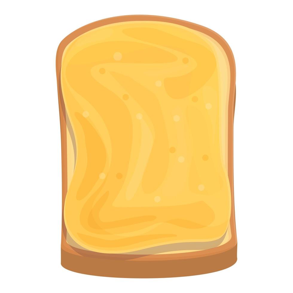 vector de dibujos animados de icono de hummus de pan. bocadillo de frijol