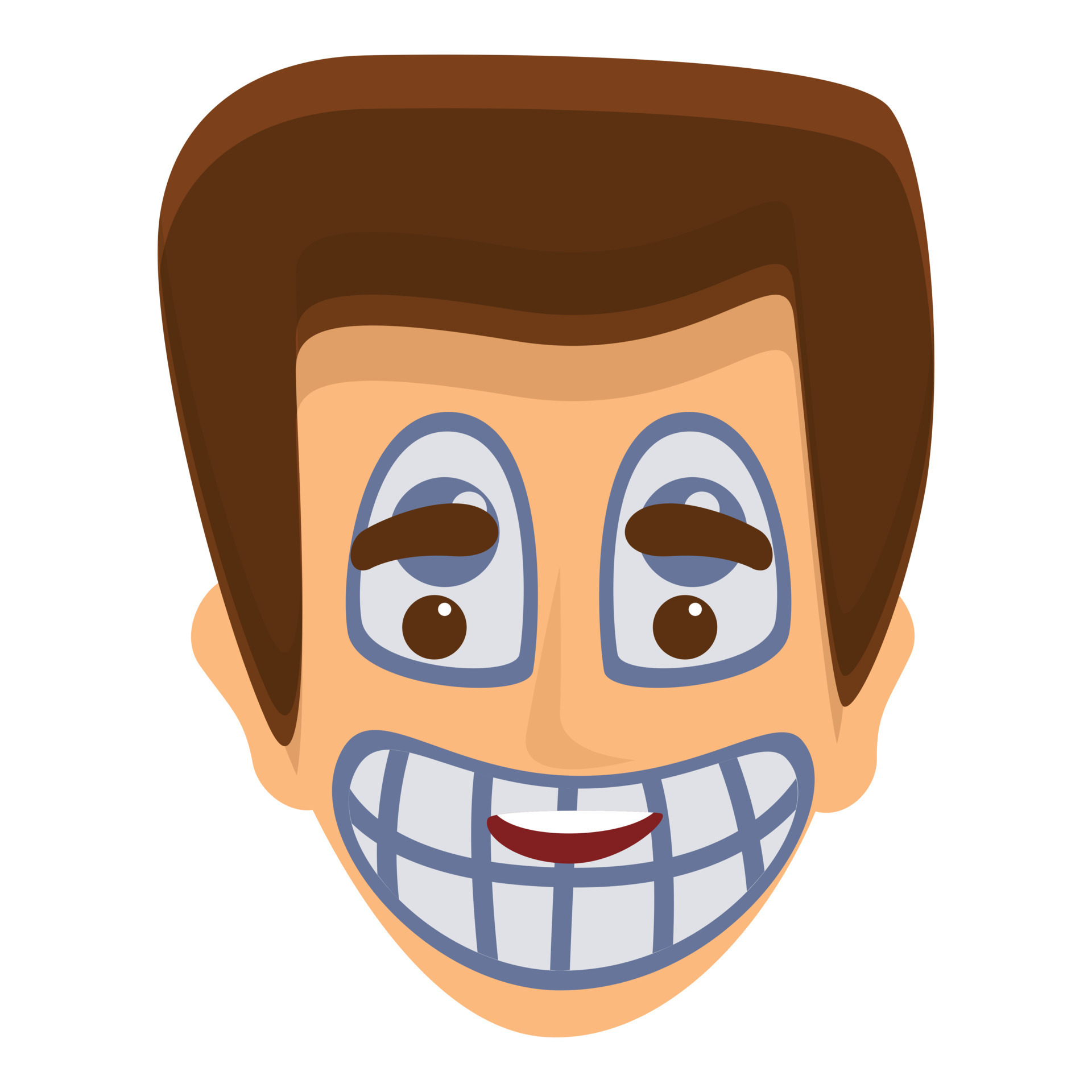 Laughing face painting icon, cartoon style 14293668 Vector Art at Vecteezy