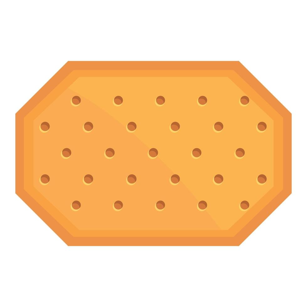 Sugar cracker icon cartoon vector. Cookie food vector