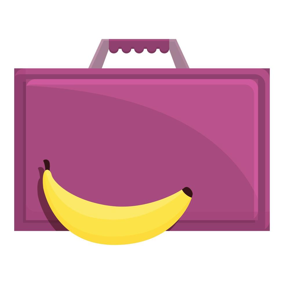 Business lunch icon, cartoon style vector