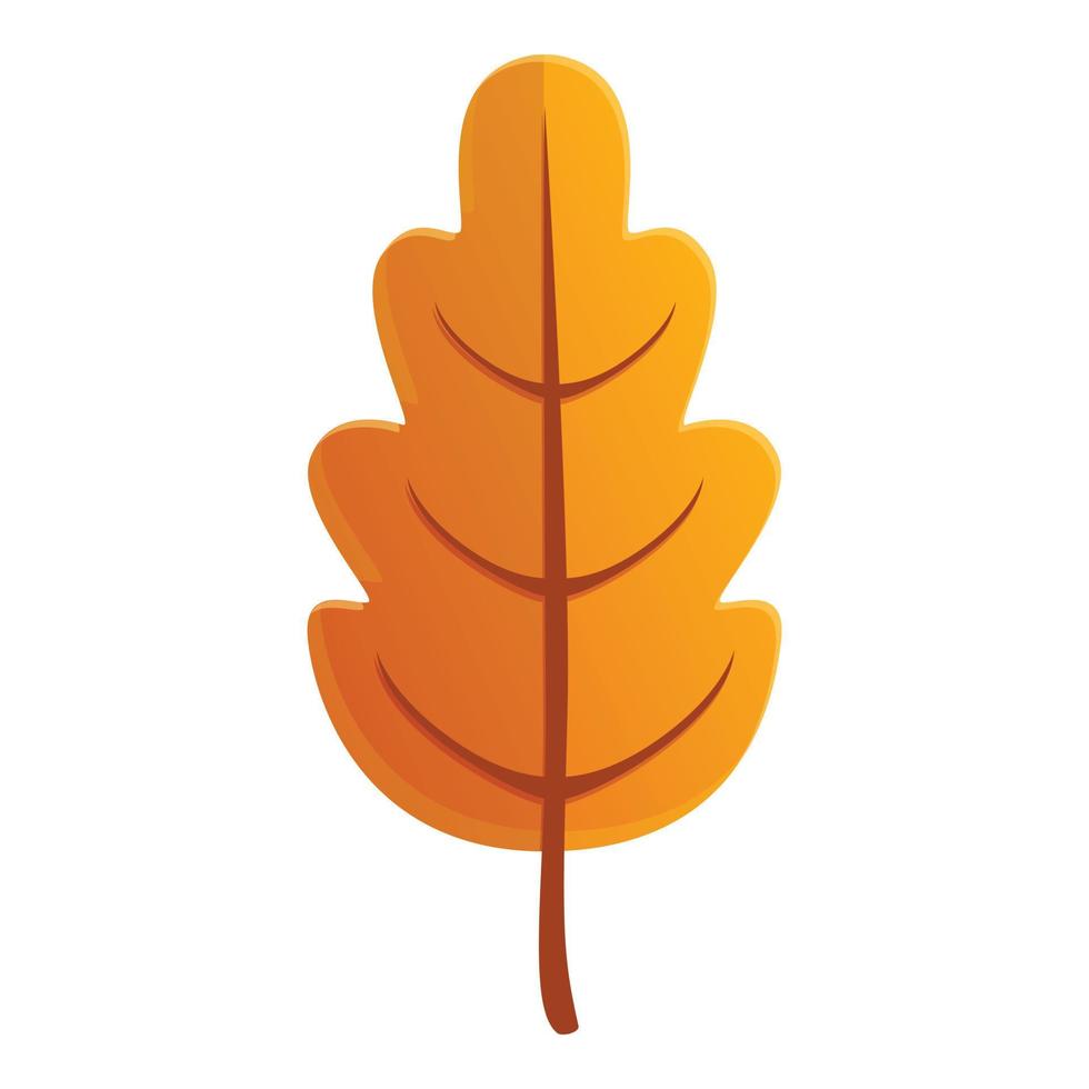 Autumn party leaf icon, cartoon style vector