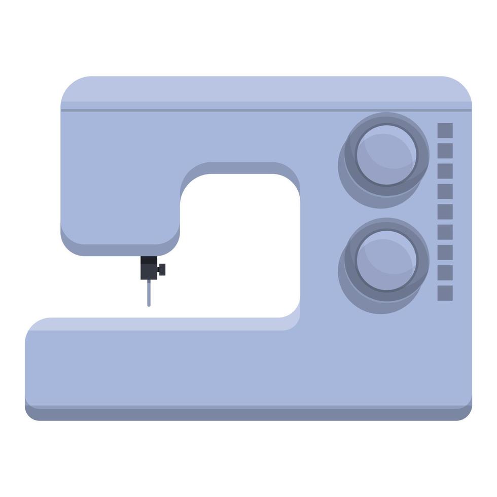 Sewing machine icon, cartoon style vector