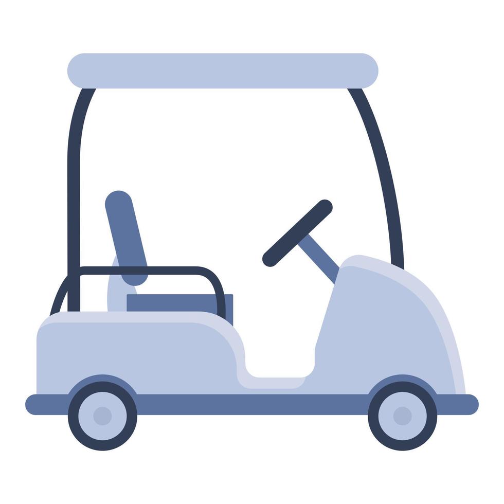 icono de carrito de golf, estilo de dibujos animados vector