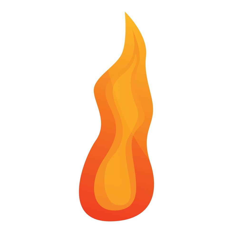 icono de llama de fuego de velocidad, estilo de dibujos animados vector