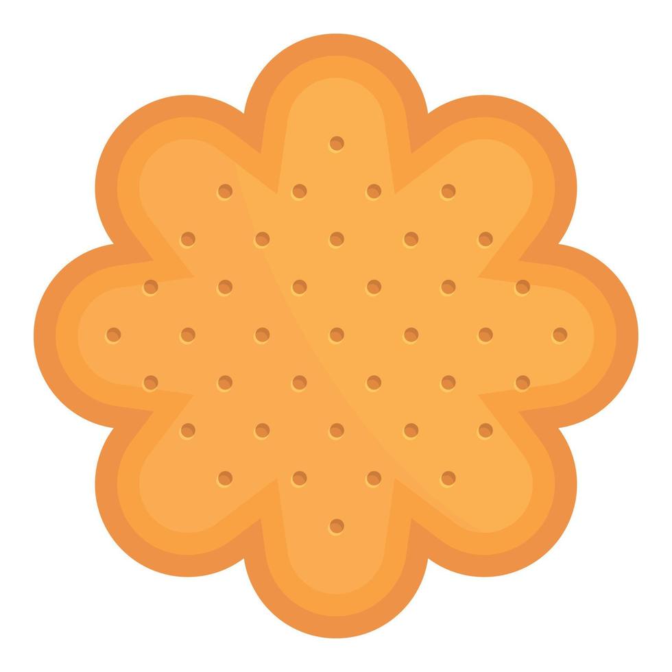 Flower cracker icon cartoon vector. Cookie food vector