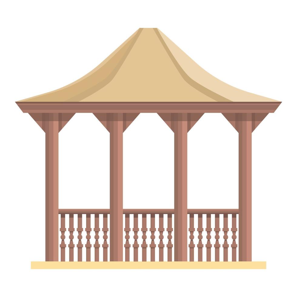 vector de dibujos animados de icono de arte pérgola. casa de bodas