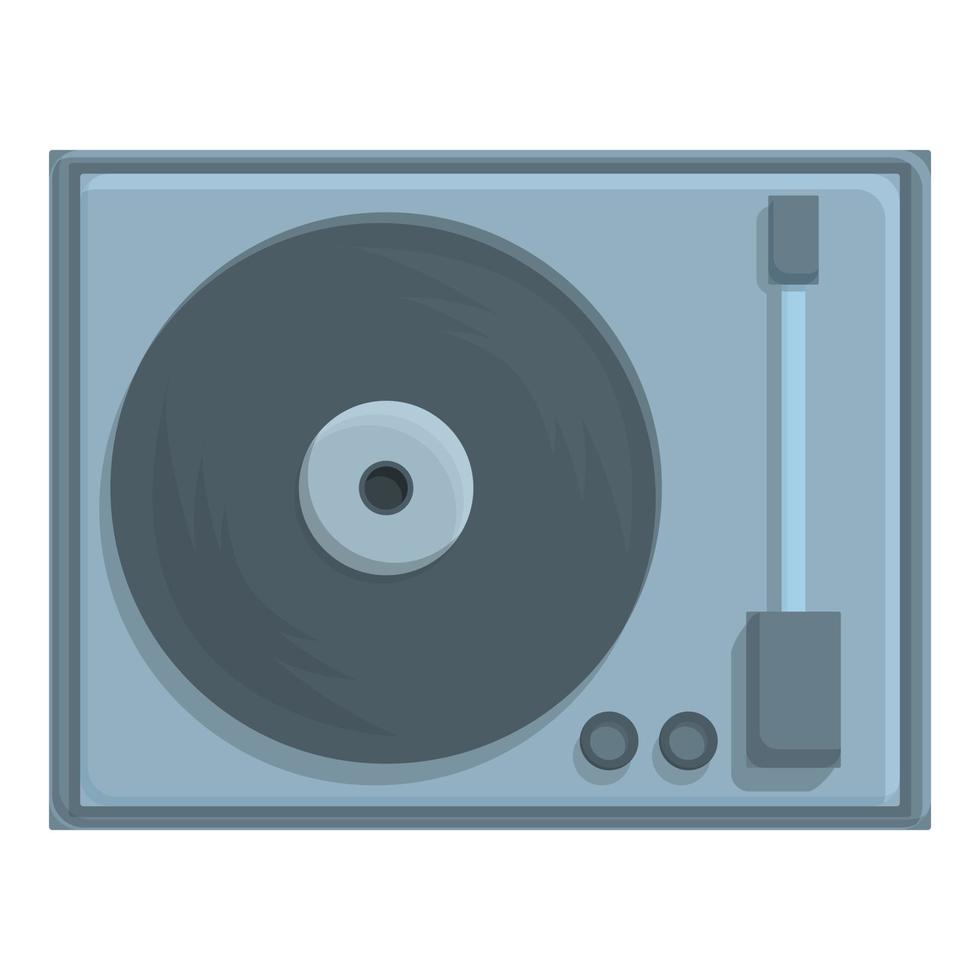 Vinyl mixtape icon cartoon vector. Music player vector