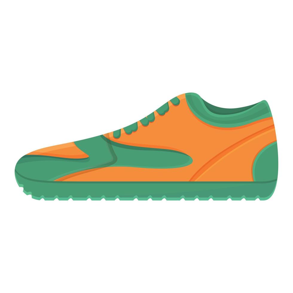 Adidas sneakers icon, cartoon style vector