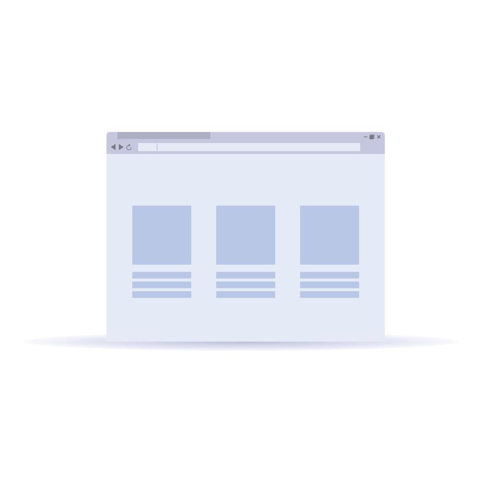 Arrow browser icon, cartoon style vector