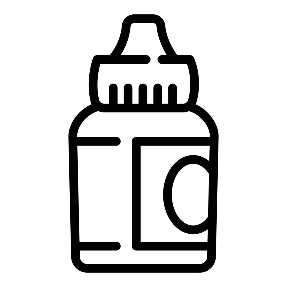Electronic cigarette liquid icon, outline style vector