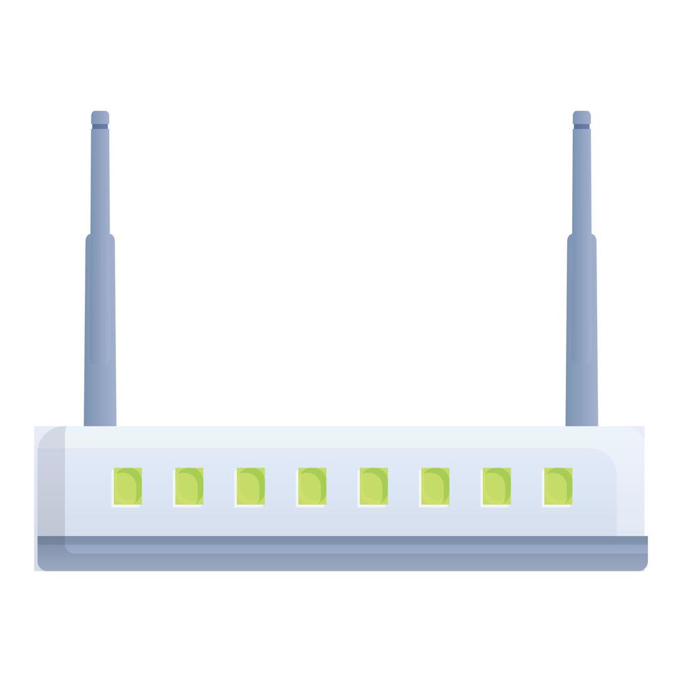 Wifi modem hardware icon, cartoon style vector